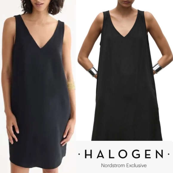 Halogen Black Sleeveless Dress - Picture 1 of 6